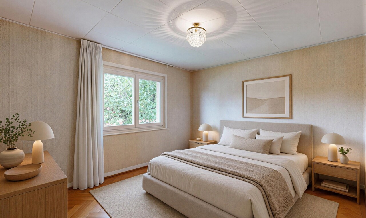 spare room featuring parquet floors and baseboards