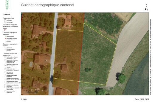lage auf der karte mit property lines und aerial plat map