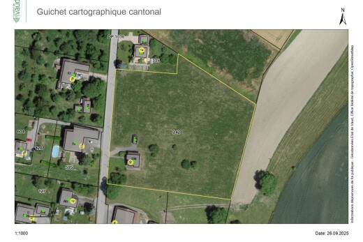 lage auf der karte mit aerial plat map und property lines