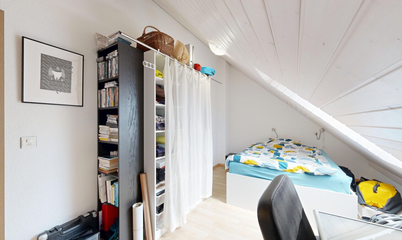 room / bedroom featuring light wood-style flooring and a vaulted wooden ceiling