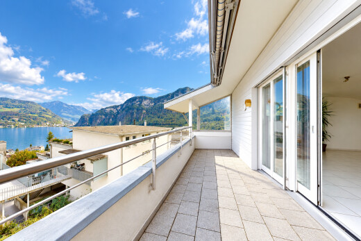 balkon mit blick auf die berge, mountain view, balkon, view focus, und day time