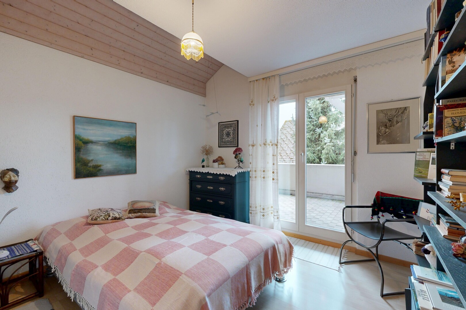 chambre avec cloison sèche, drywall, lumière naturelle, natural light, et accès à l'extérieur