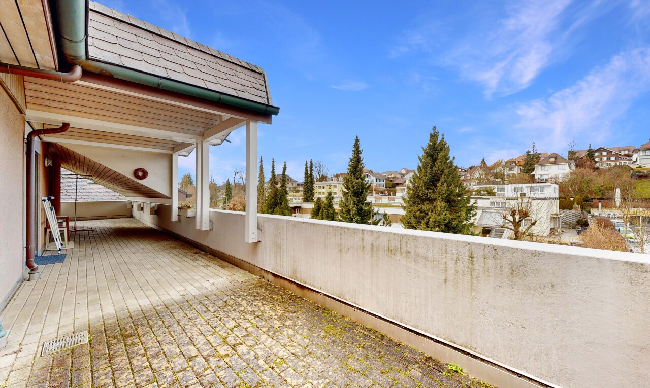 terrasse avec day time, from property, residential view, et vue résidentielle