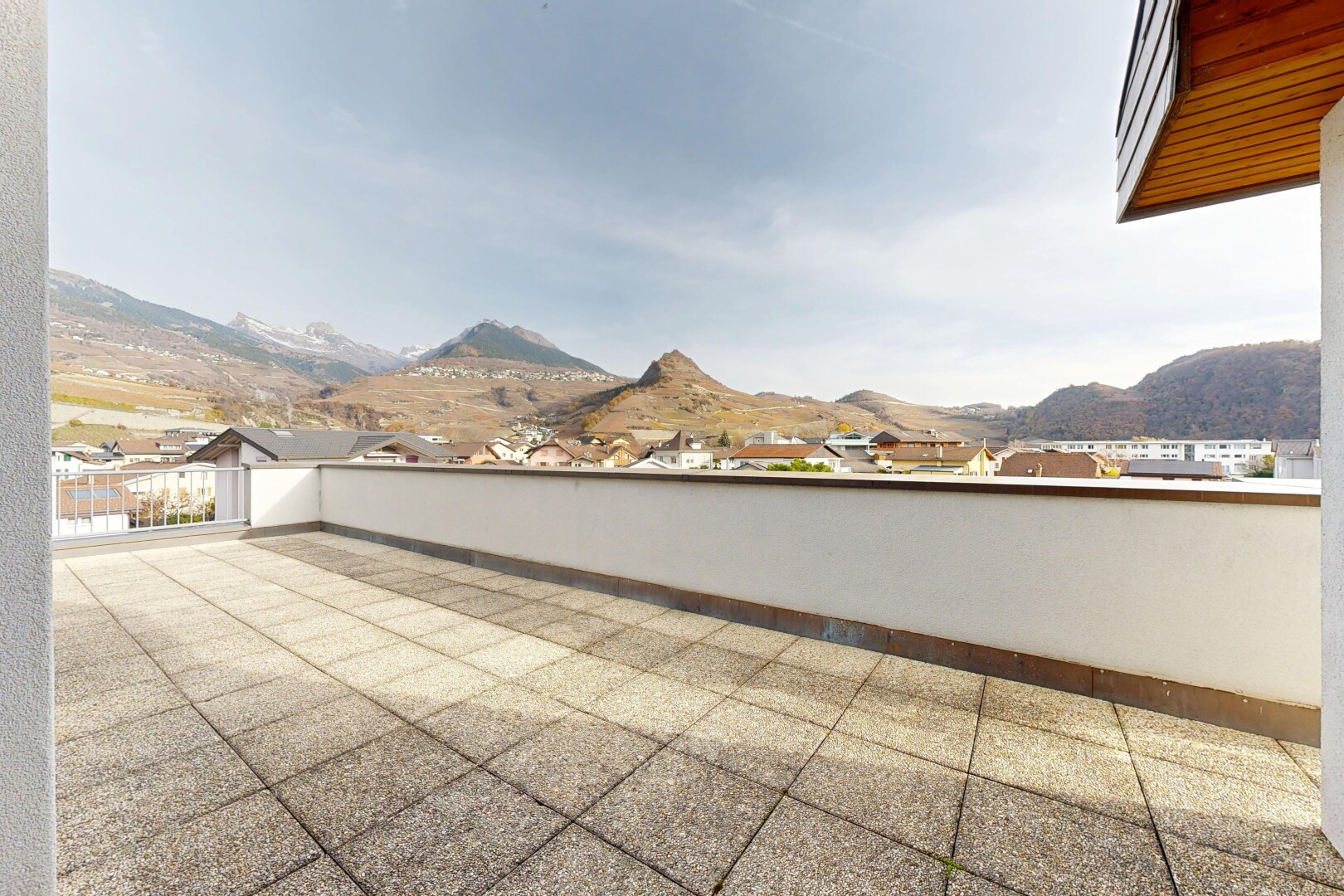 terrasse mit terrasse, mountain view, blick auf die berge, und from property