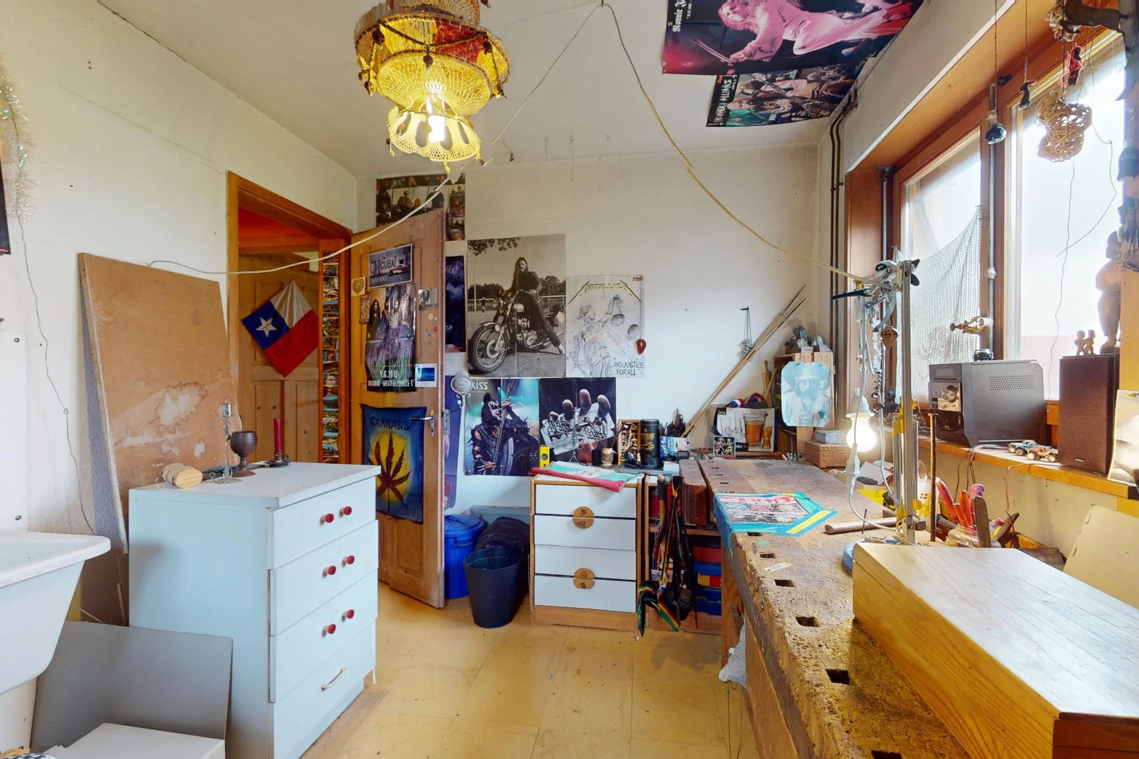 chambre avec lumière naturelle