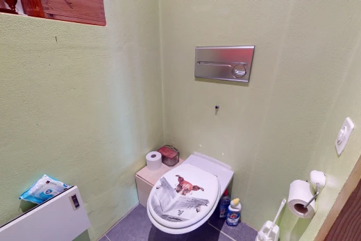 bathroom with tile patterned flooring