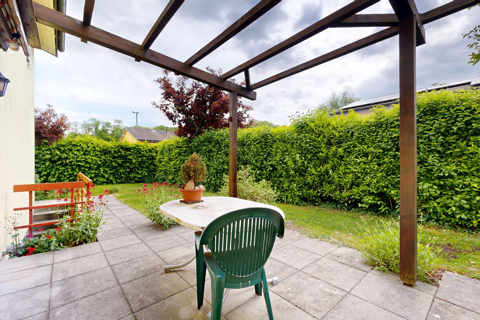terrasse avec pergola, from property, terrasse, et clôture