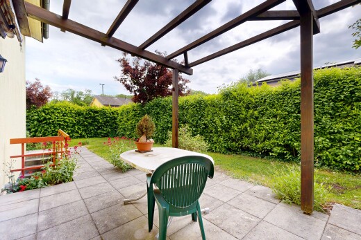 terrasse mit pergola, from property, terrasse, und zaun