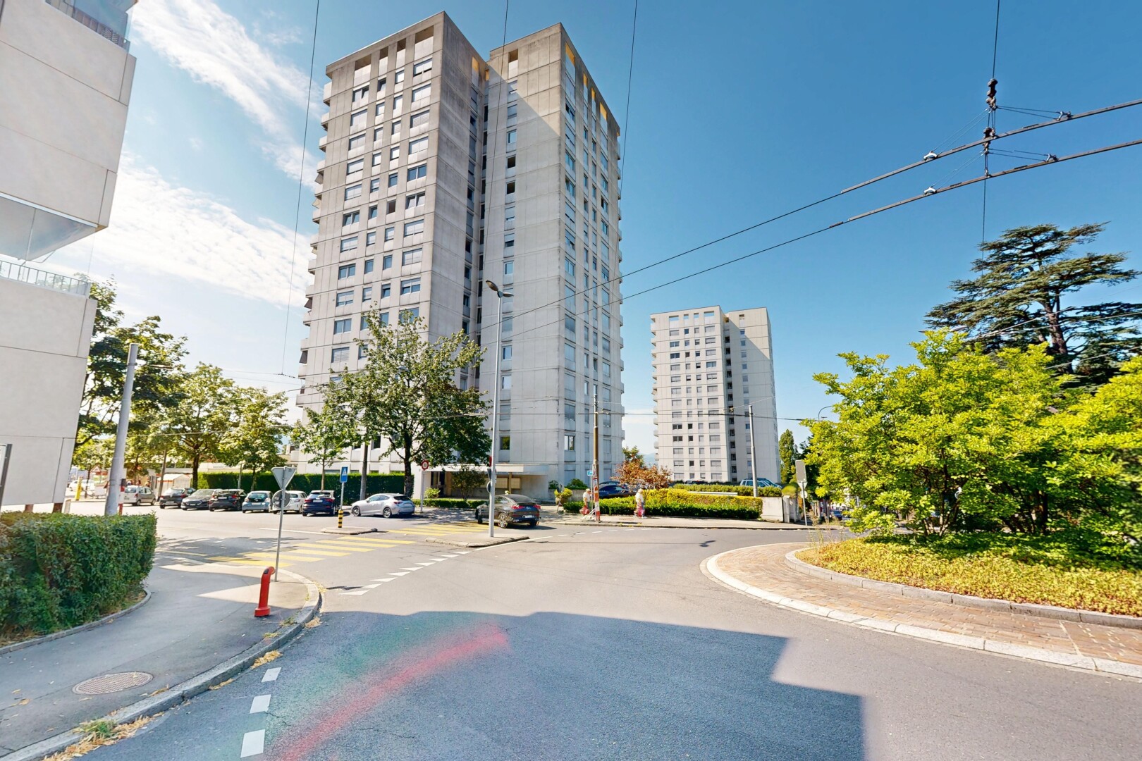 view of property featuring curbs