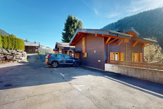 façade avec bardage horizontal, day time, vue sur la montagne, et mountain view