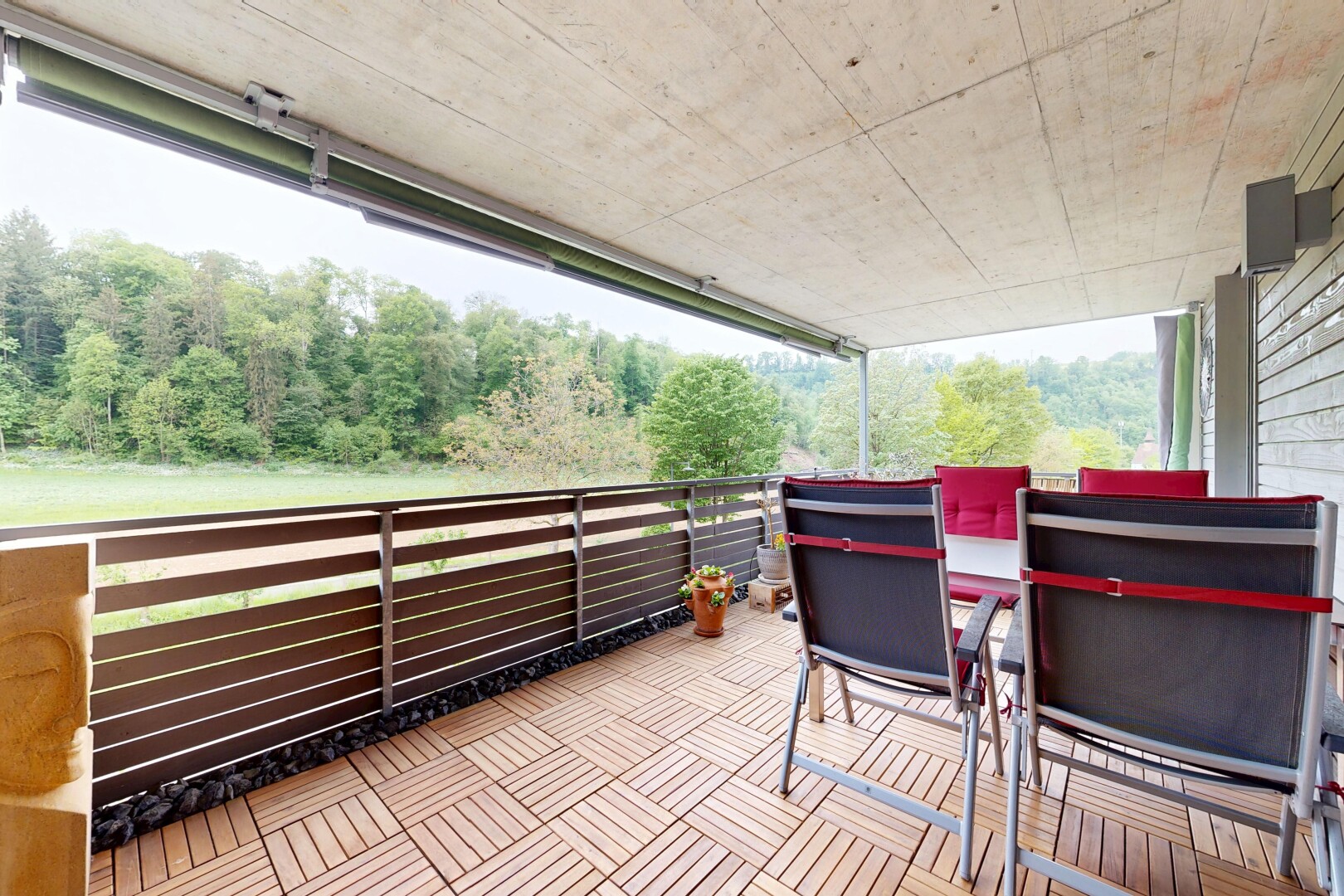 terrasse avec from property et overcast
