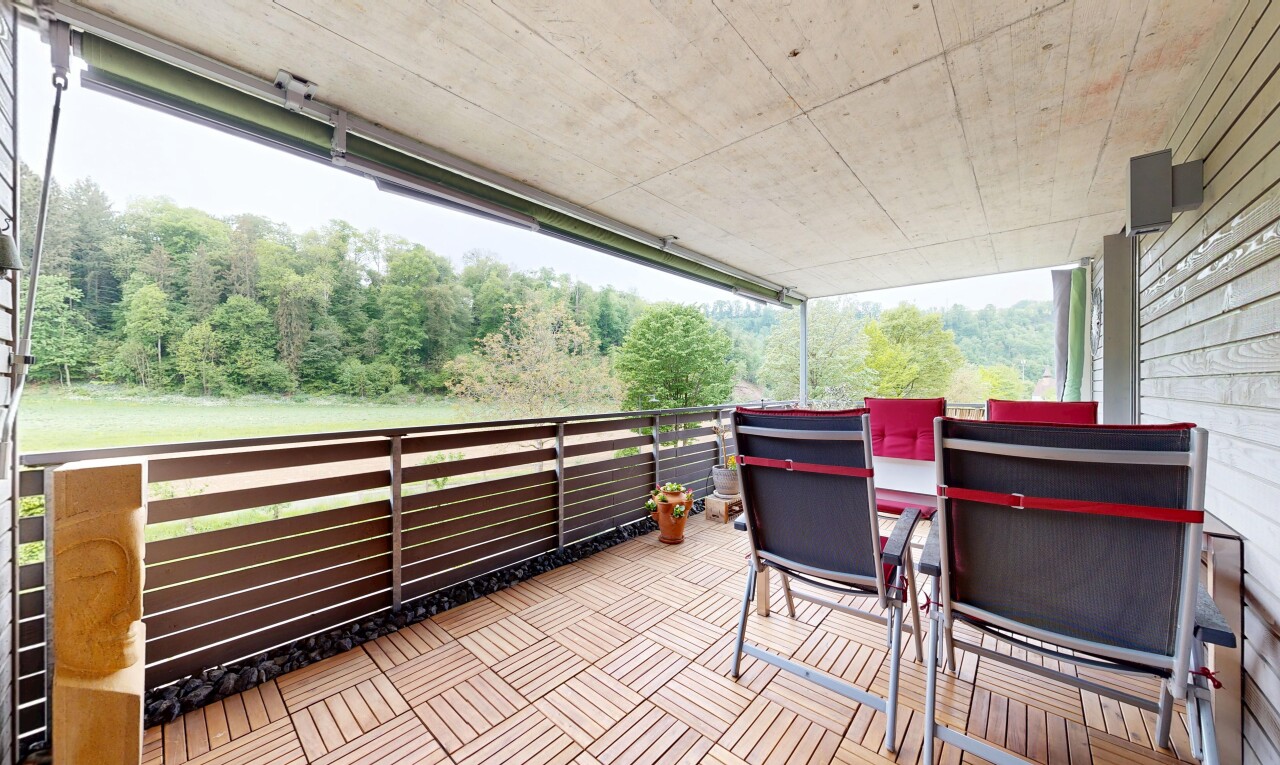 terrasse avec from property et overcast