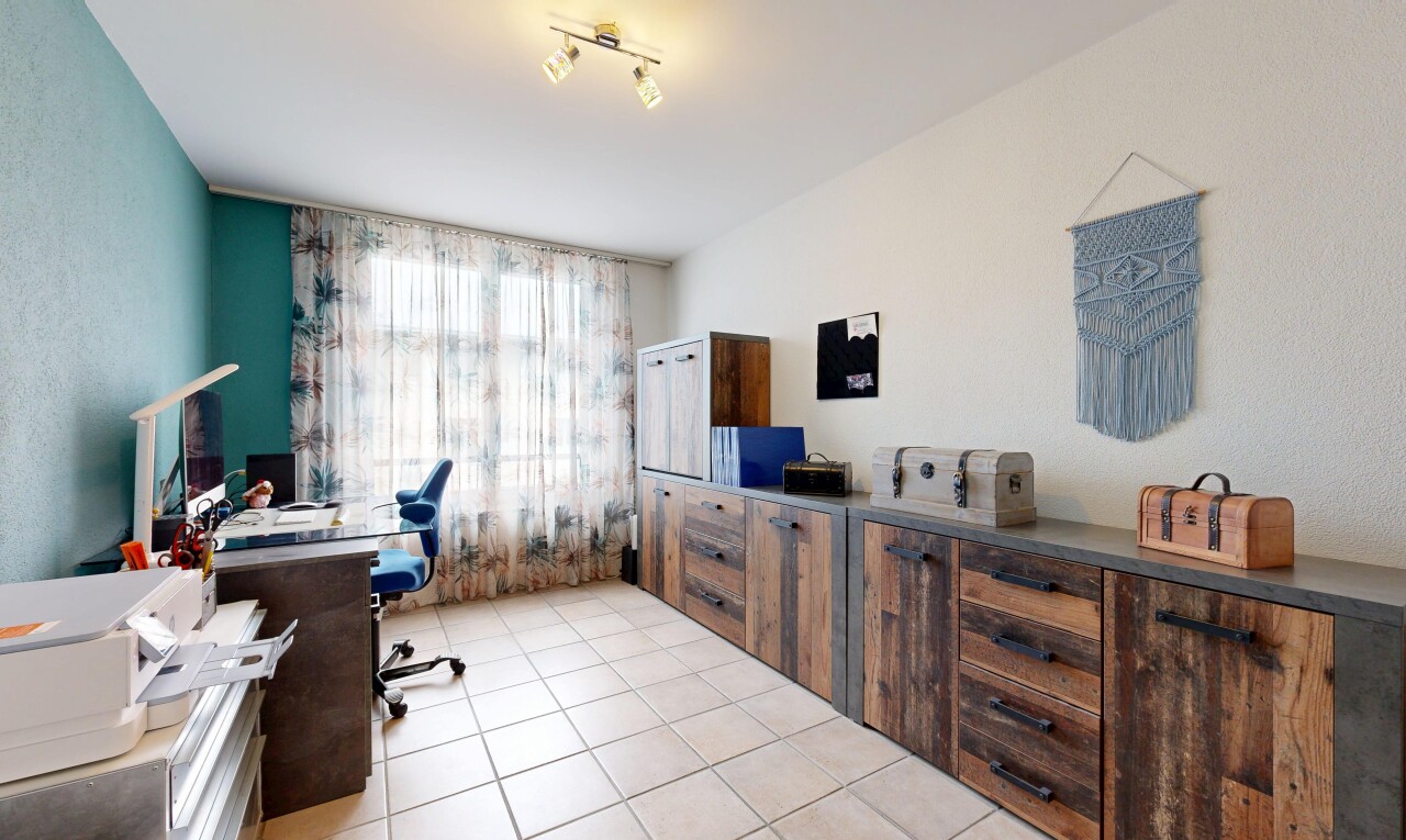office featuring light tile patterned floors