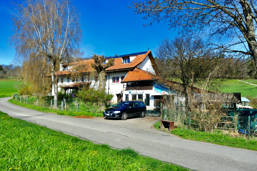 façade avec pelouse