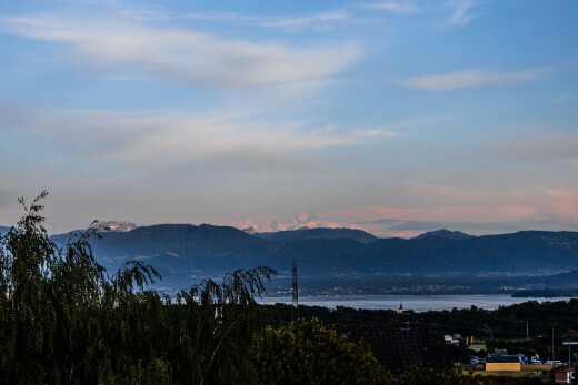 blick auf die berge mit mountain view, blick auf die berge, und dusk