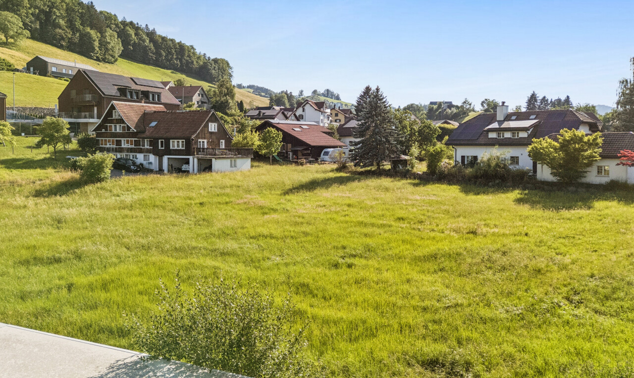 garten mit day time, residential view, wohngebietblick, und rasen