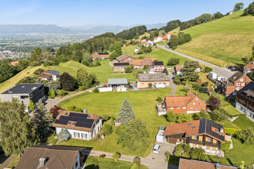 außenansicht mit day time, aerial view, residential view, und wohngebietblick