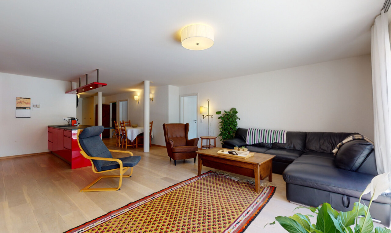 living area featuring wood finished floors