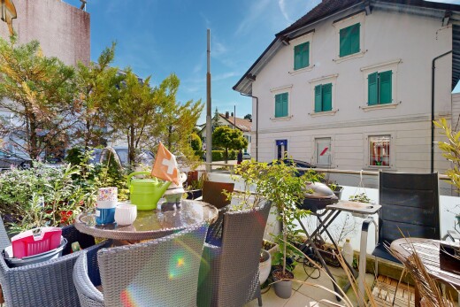 terrasse avec day time, from property, et coin repas extérieur