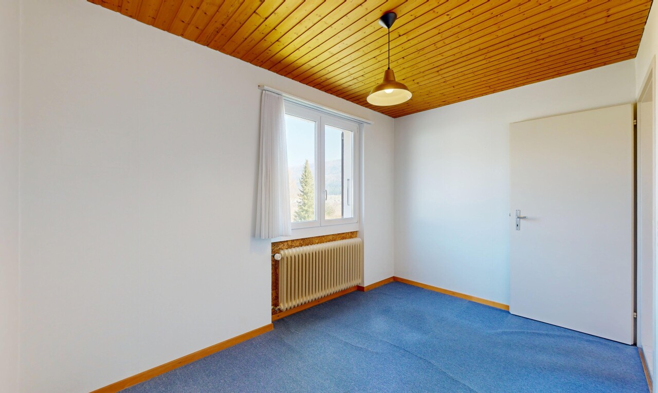 pièce vide avec radiateur, carpet, moquette, drywall, et cloison sèche