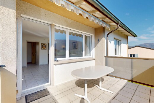 terrasse avec day time, from property, et auvent