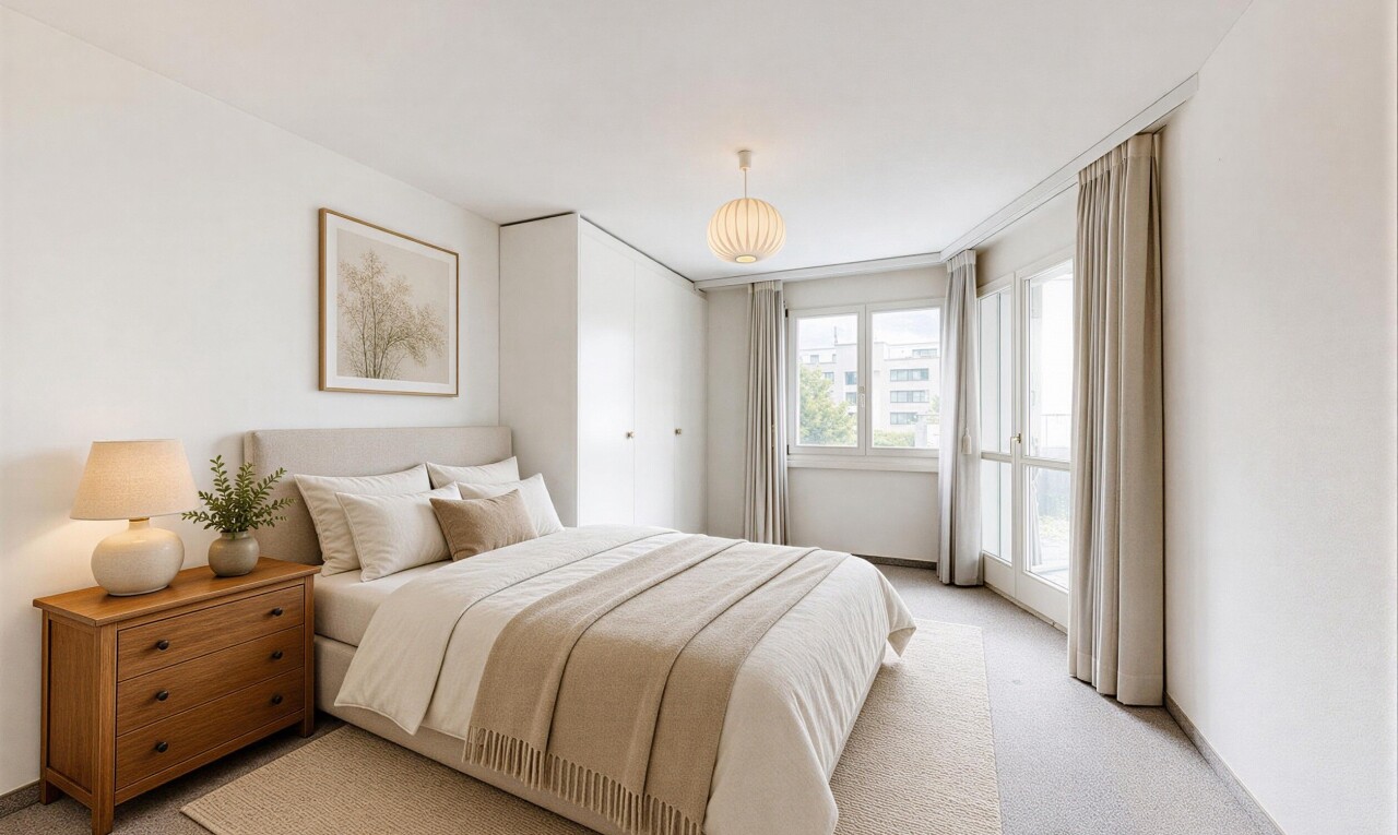 leerer raum mit inside property, carpet, teppich, natural light, und natürliches licht