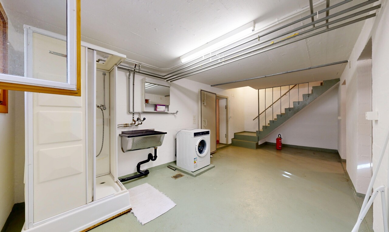 wäschekammer mit keller, wäscherei, inside property, tumbler, und concrete floor
