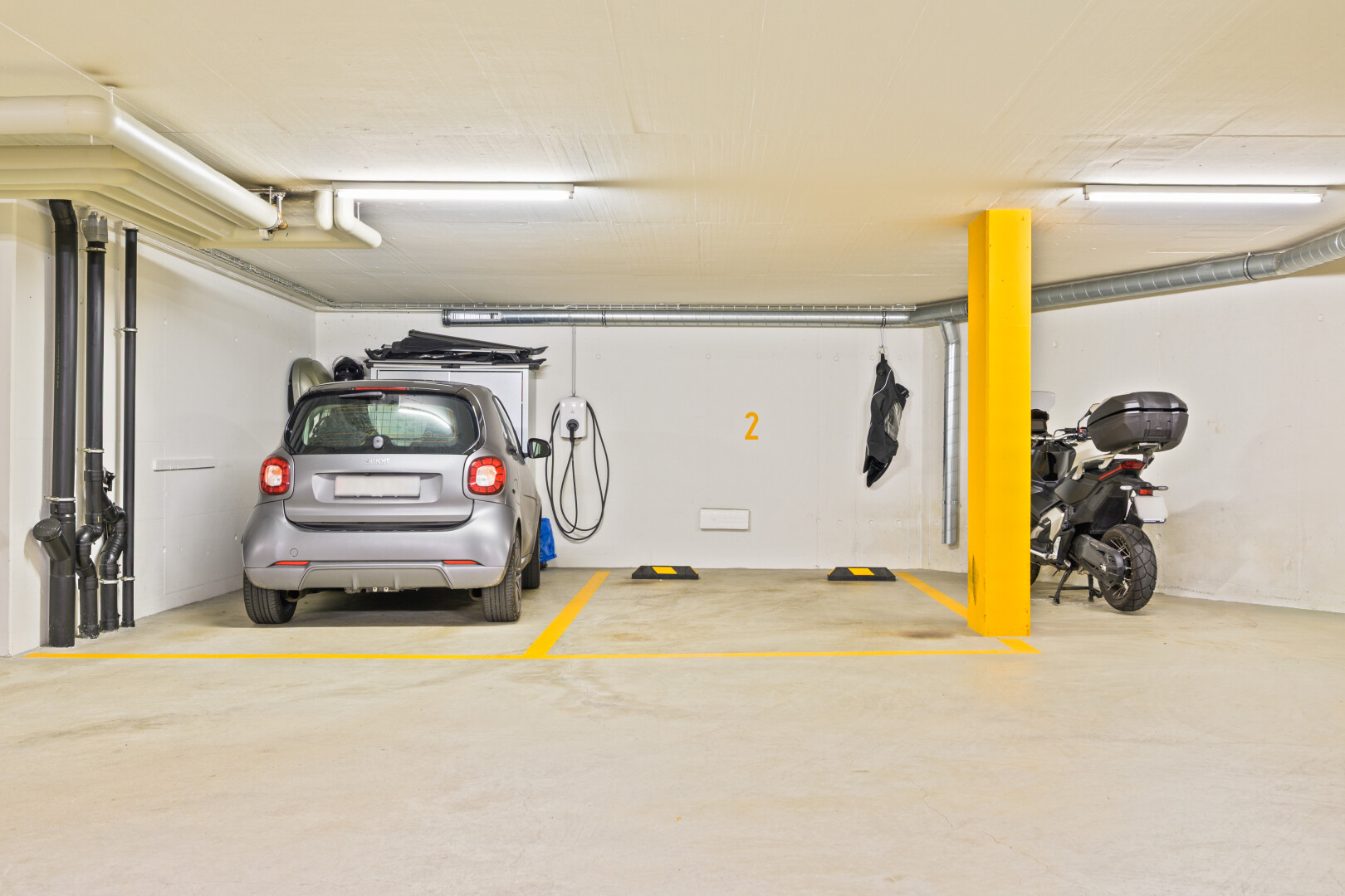 parken mit inside property und parkgarage