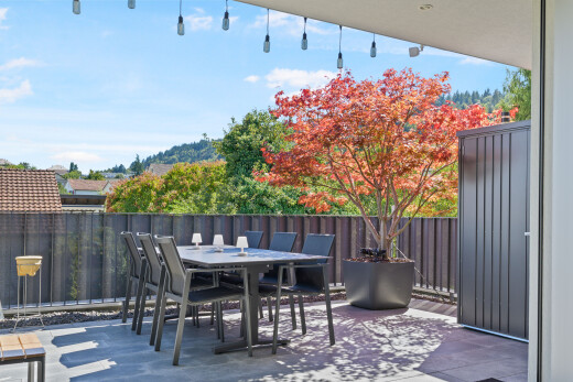 terrasse mit day time, essbereich im freien, zaun, und from property