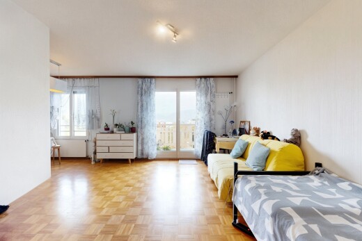 chambre avec accès à l'extérieur, parquet floor, lumière naturelle, natural light, et inside property