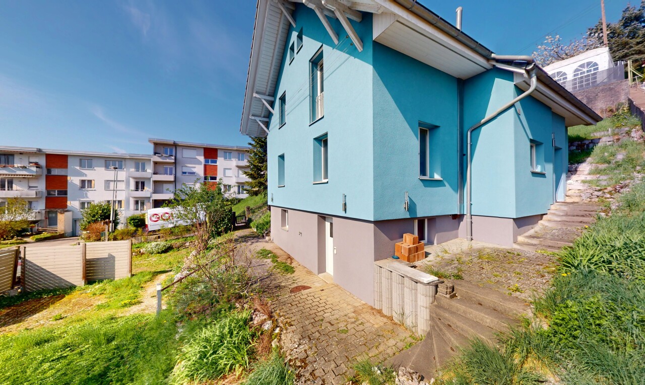 façade avec bardage en stuc