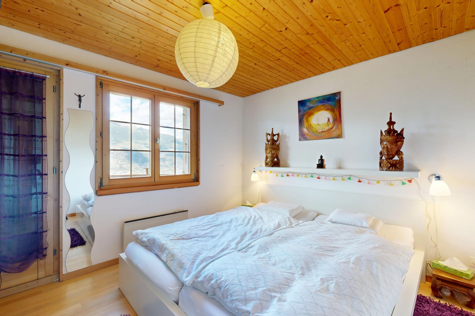 room featuring light wood-style floors and wood ceiling