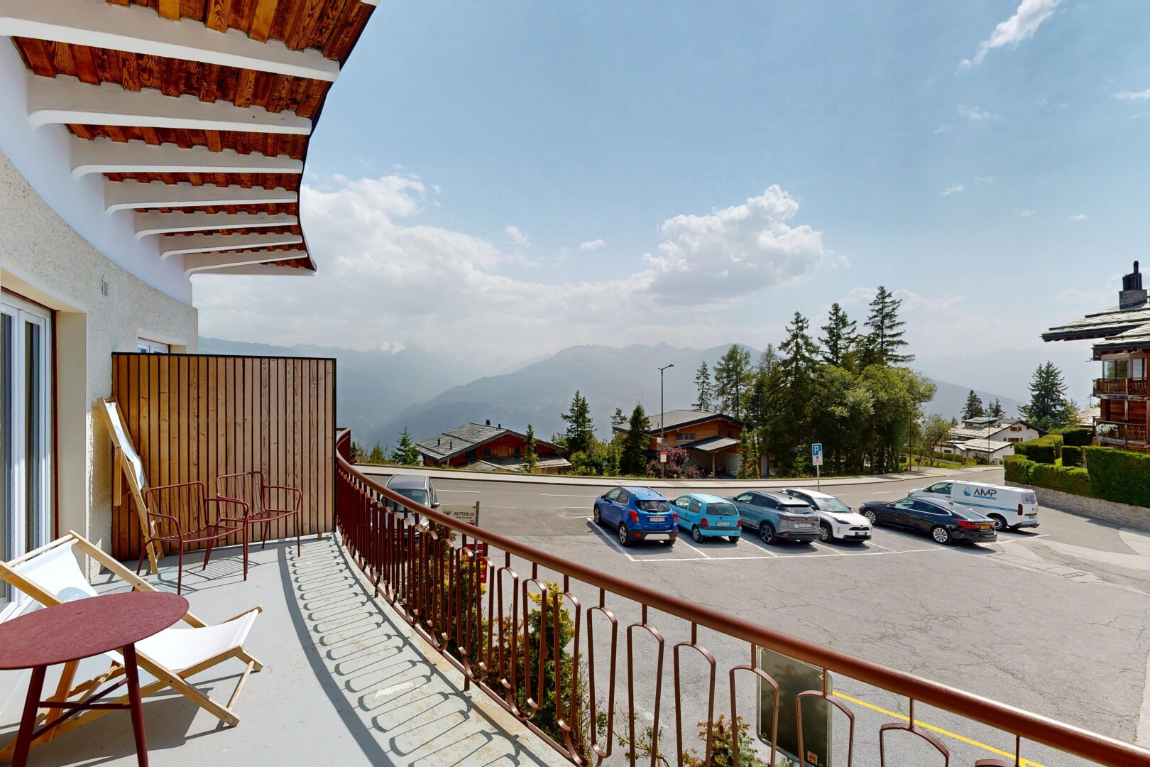 balkon mit from property, balkon, day time, blick auf die berge, und mountain view
