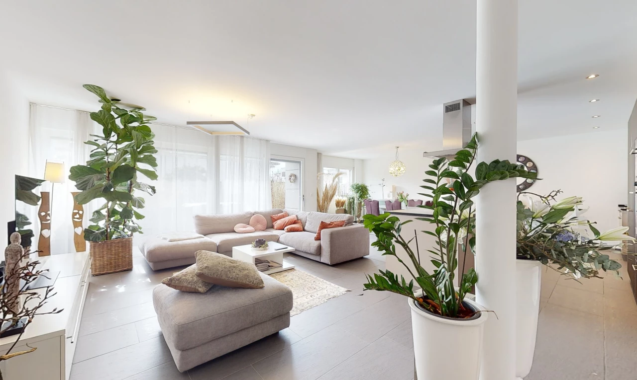 salon avec lumière naturelle