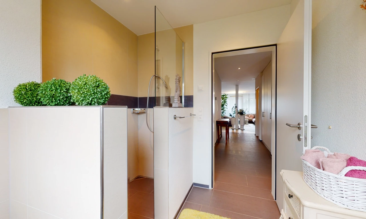 couloir avec carrelage