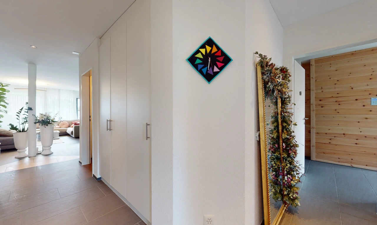 couloir avec carrelage