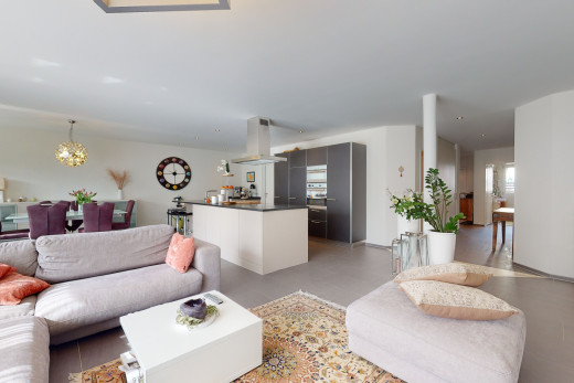 blick auf das wohnzimmer