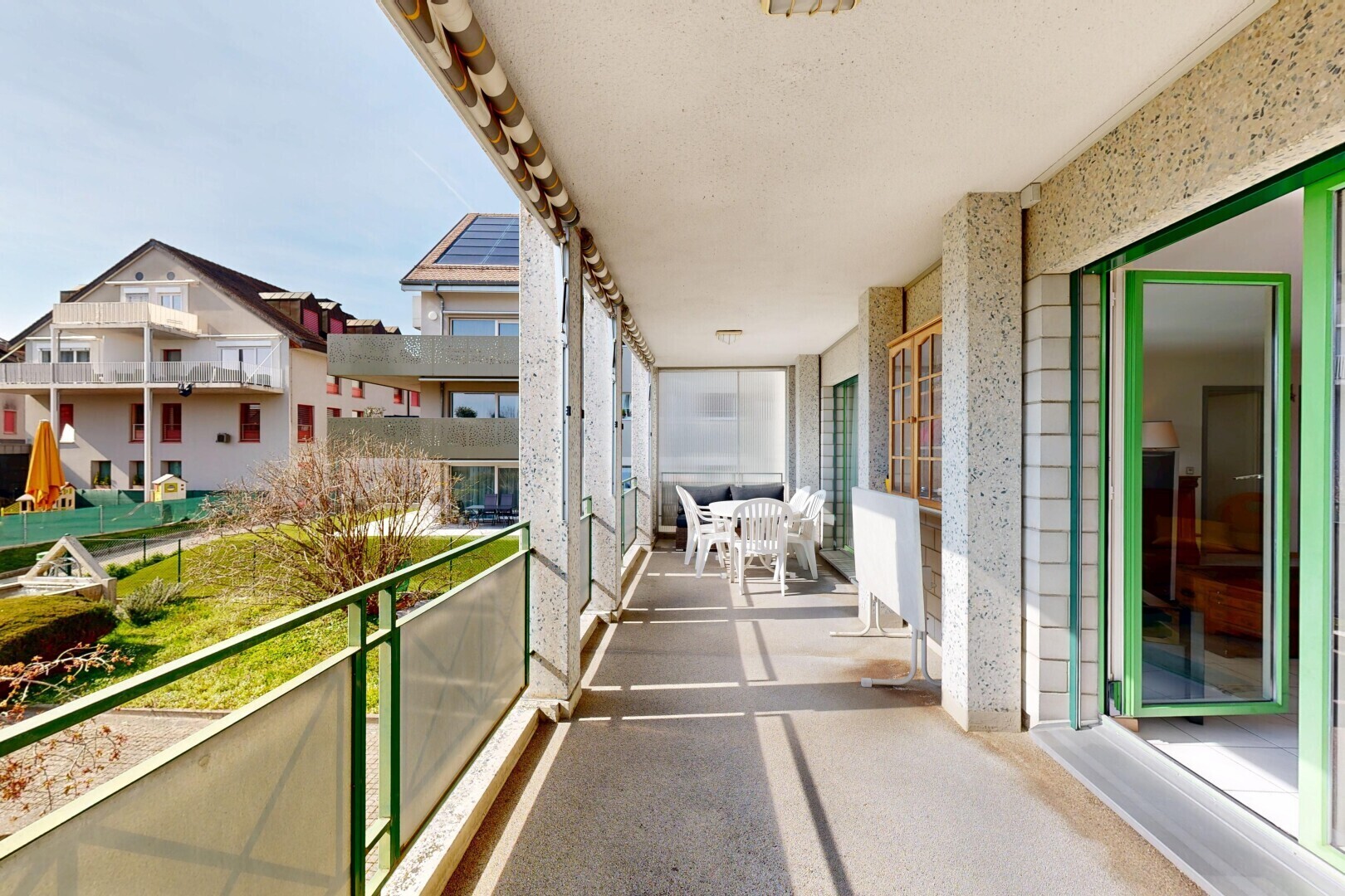 balkon mit balkon, essbereich im freien, und from property