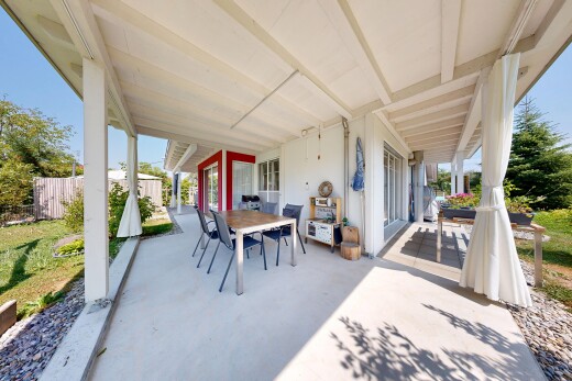 terrasse mit essbereich im freien, day time, from property, und terrasse