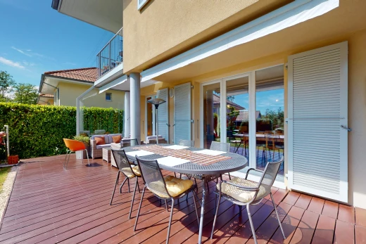 terrasse avec terrasse en bois