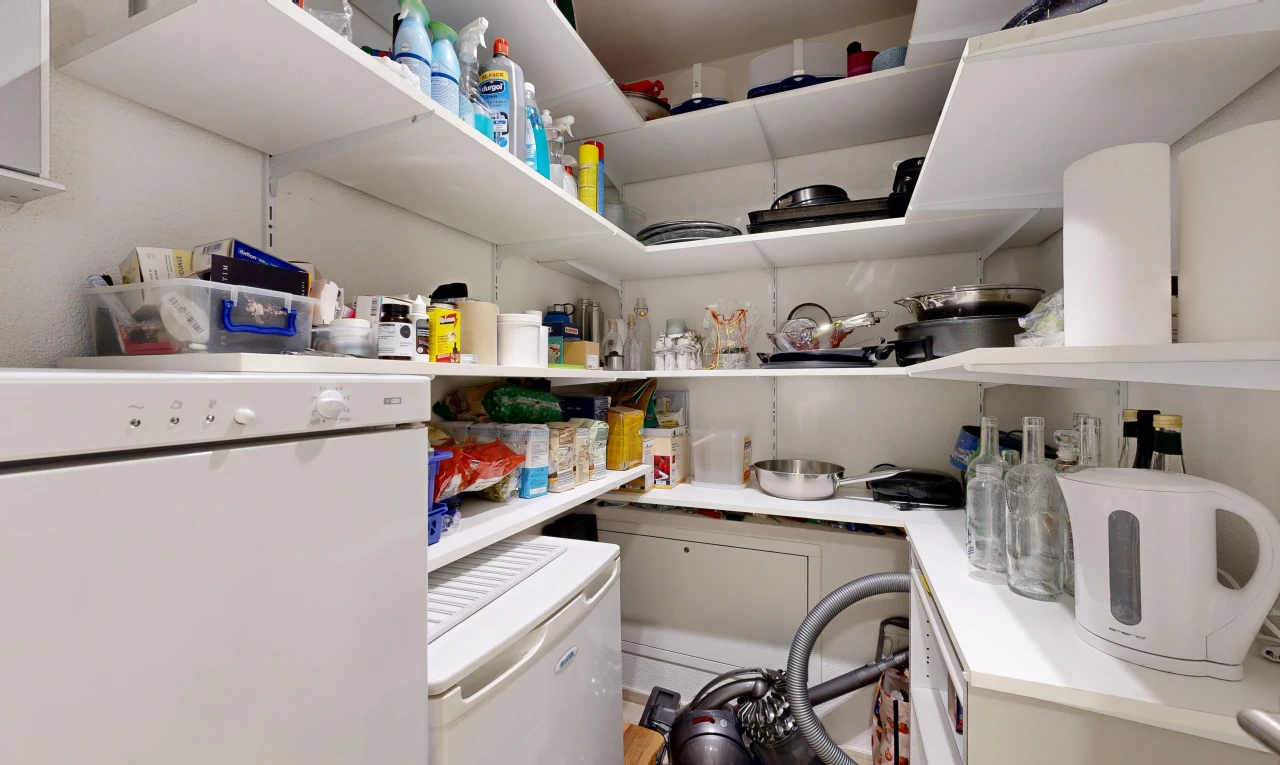 storage room featuring washer / dryer