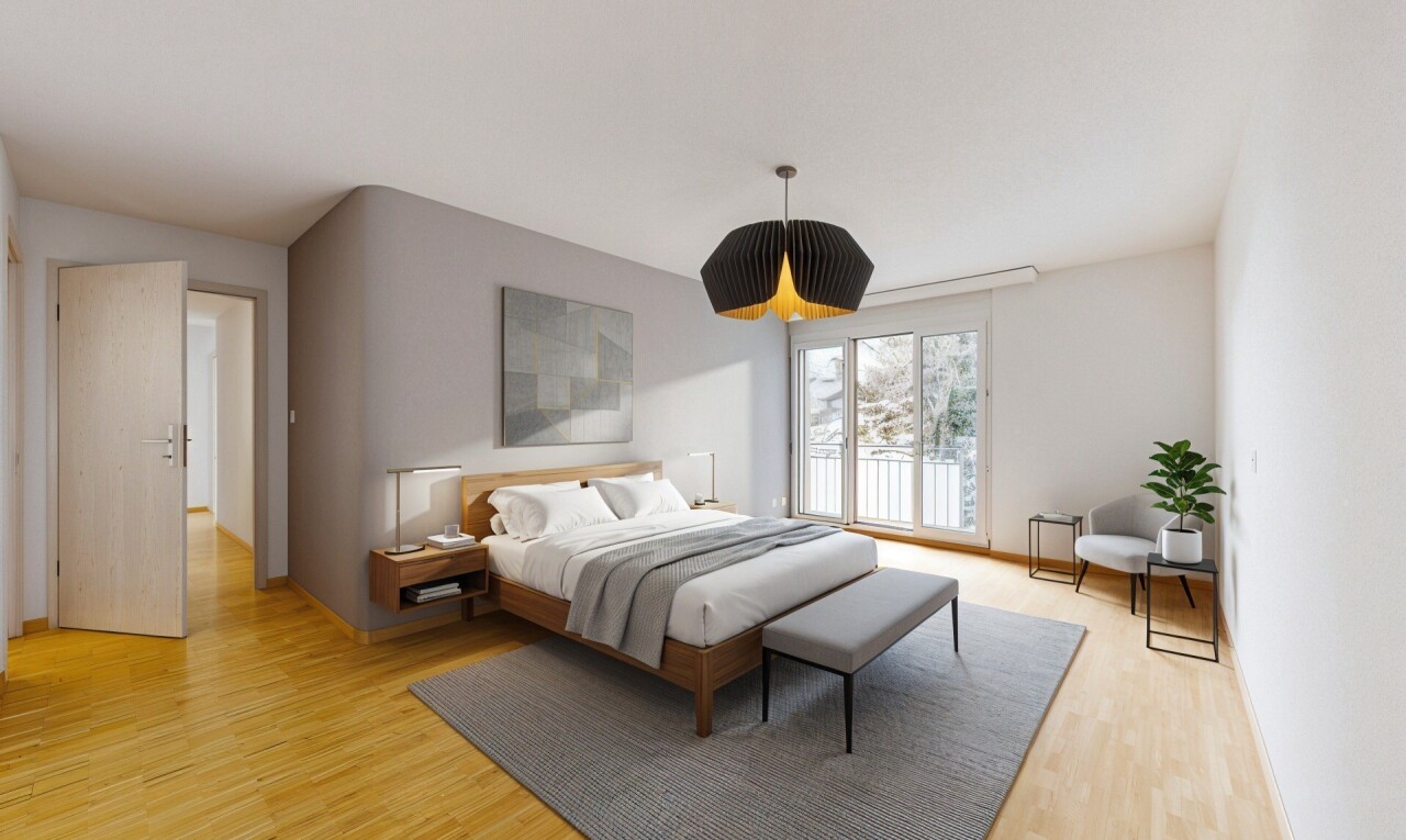 spare room featuring light wood-style floors
