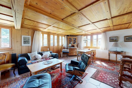 salon / salle à manger avec inside property, lumière naturelle, natural light, plafond en bois, et wood ceiling