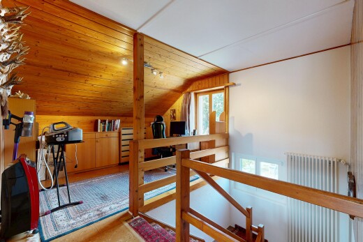 zimmer / schlafzimmer mit deckenbeleuchtung, dachschräge, vaulted ceiling, gipskartonwand, und drywall