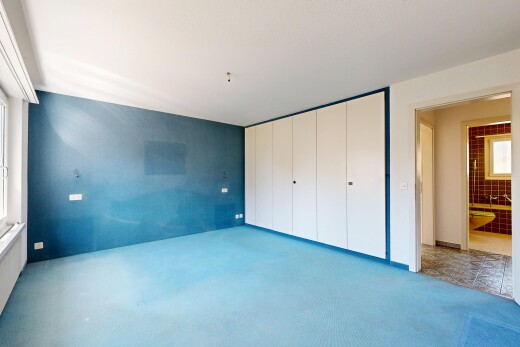 unfurnished room featuring a closet and carpet floors