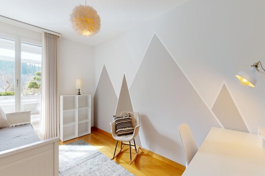 zimmer / schlafzimmer mit außenzugang, inside property, natural light, natürliches licht, und drywall