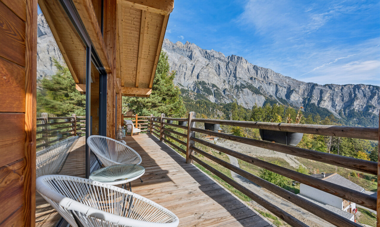 balcon avec view focus, from property, day time, vue sur la montagne, et mountain view