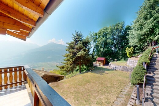 balkon mit blick auf die berge, mountain view, from property, und day time