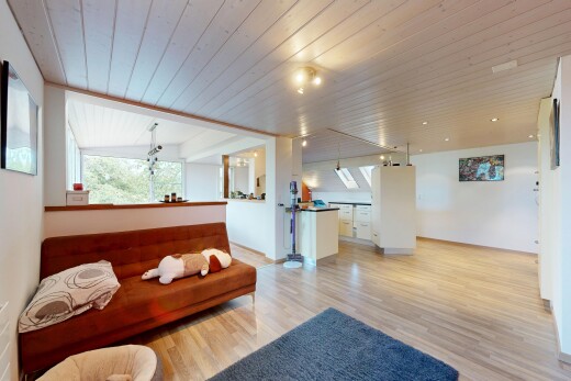 wohnzimmer mit holzfußboden, wood finish floor, inside property, natürliches licht, und natural light