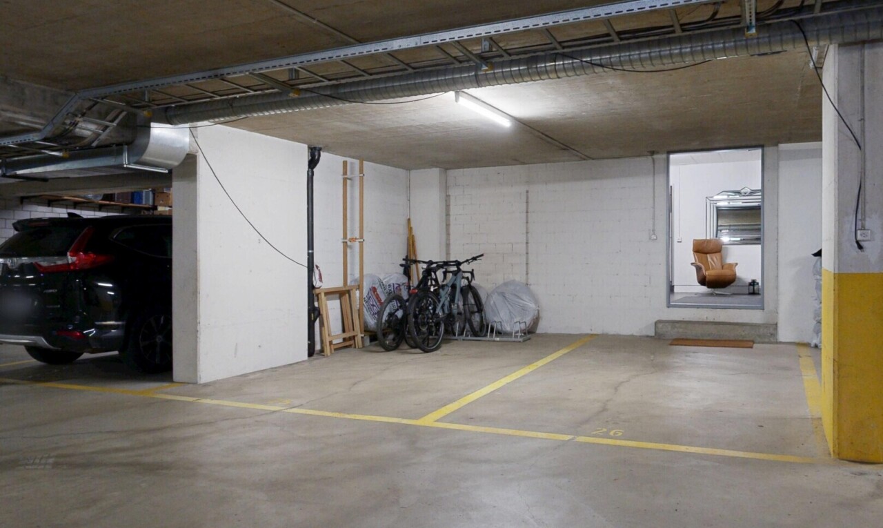 parken mit parkgarage und inside community